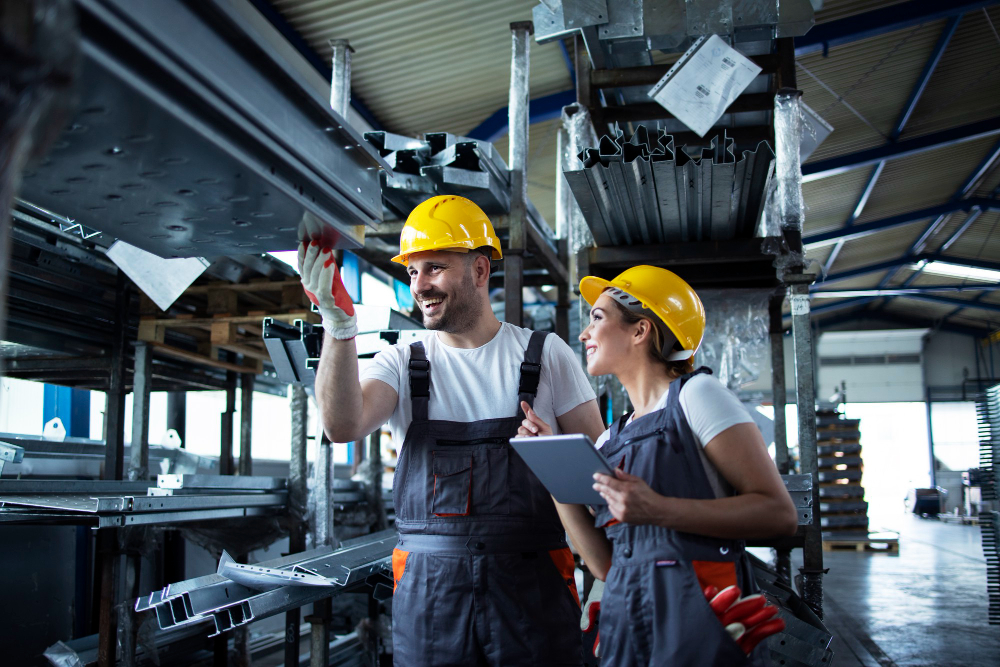 Technician using a tablet to conduct data-driven equipment maintenance